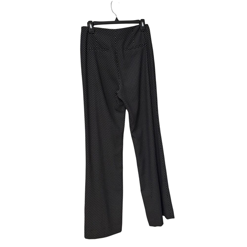 Alice + Olivia Black High Rise Wide Leg Dylan Polka Dot Pants Size 6 - Picture 6 of 8